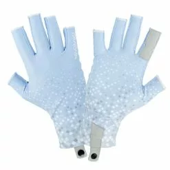 Daiwa UPF Pro Sun Gloves - Blue Prism