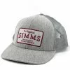 Simms Retro Patch Trucker Cap Heather Grey