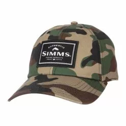 Simms Single Haul Woodland Camo Cap