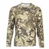 Simms Solarflex Crewneck Shirt Riparian Camo